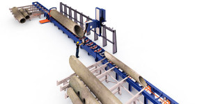 The SPC 660–1200 chuck-type Pipe Cutting Line